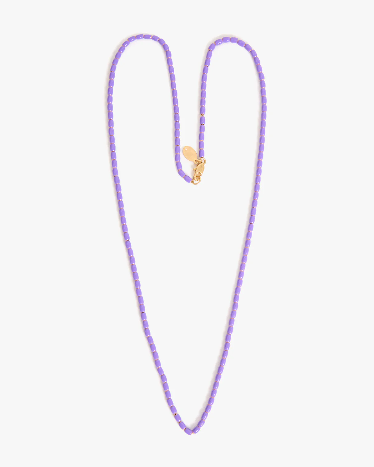 Enamel Barrel Chain Necklace - 24 In - Image 4