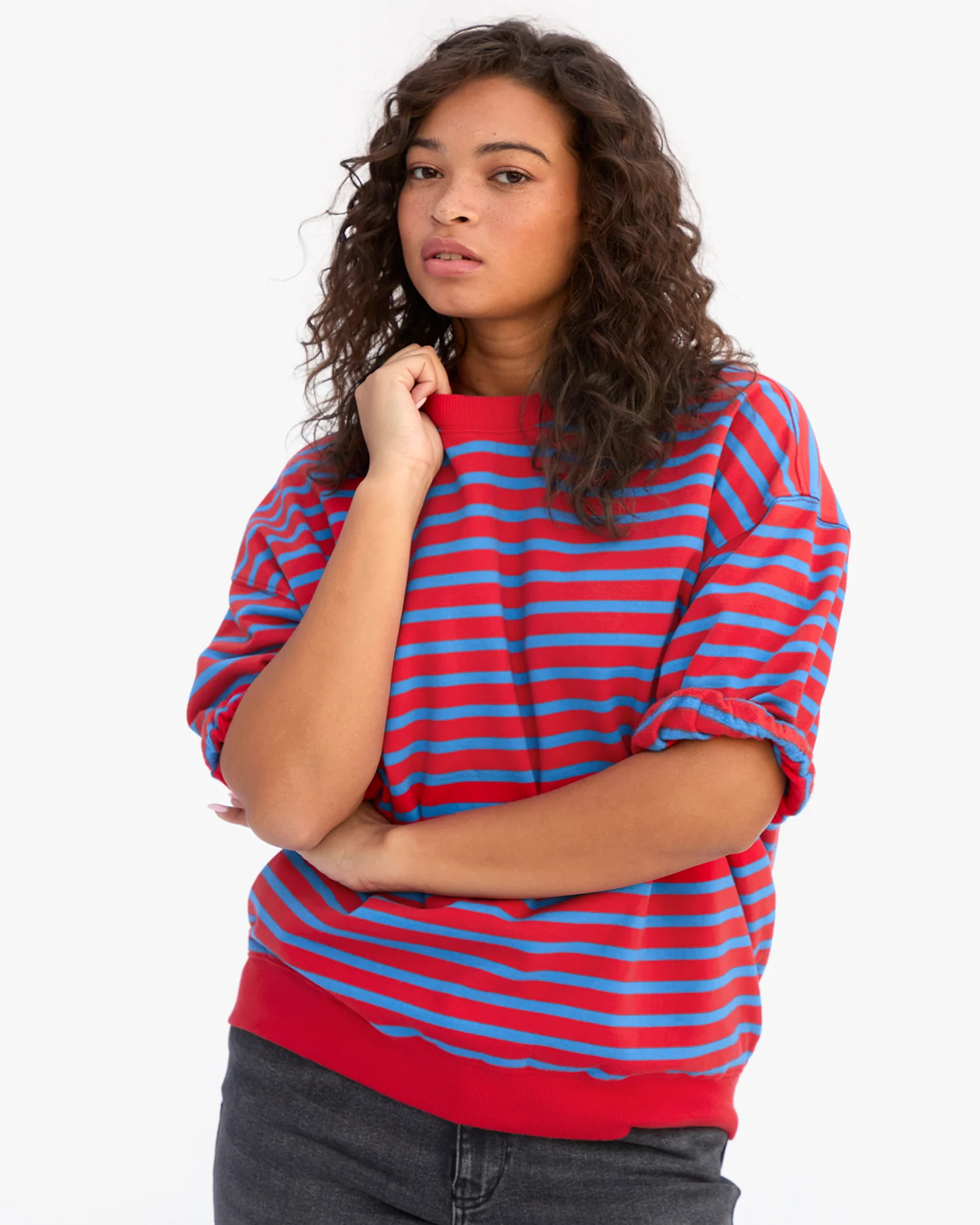 Short Sleeve Oversized Sweatshirt - Image 5