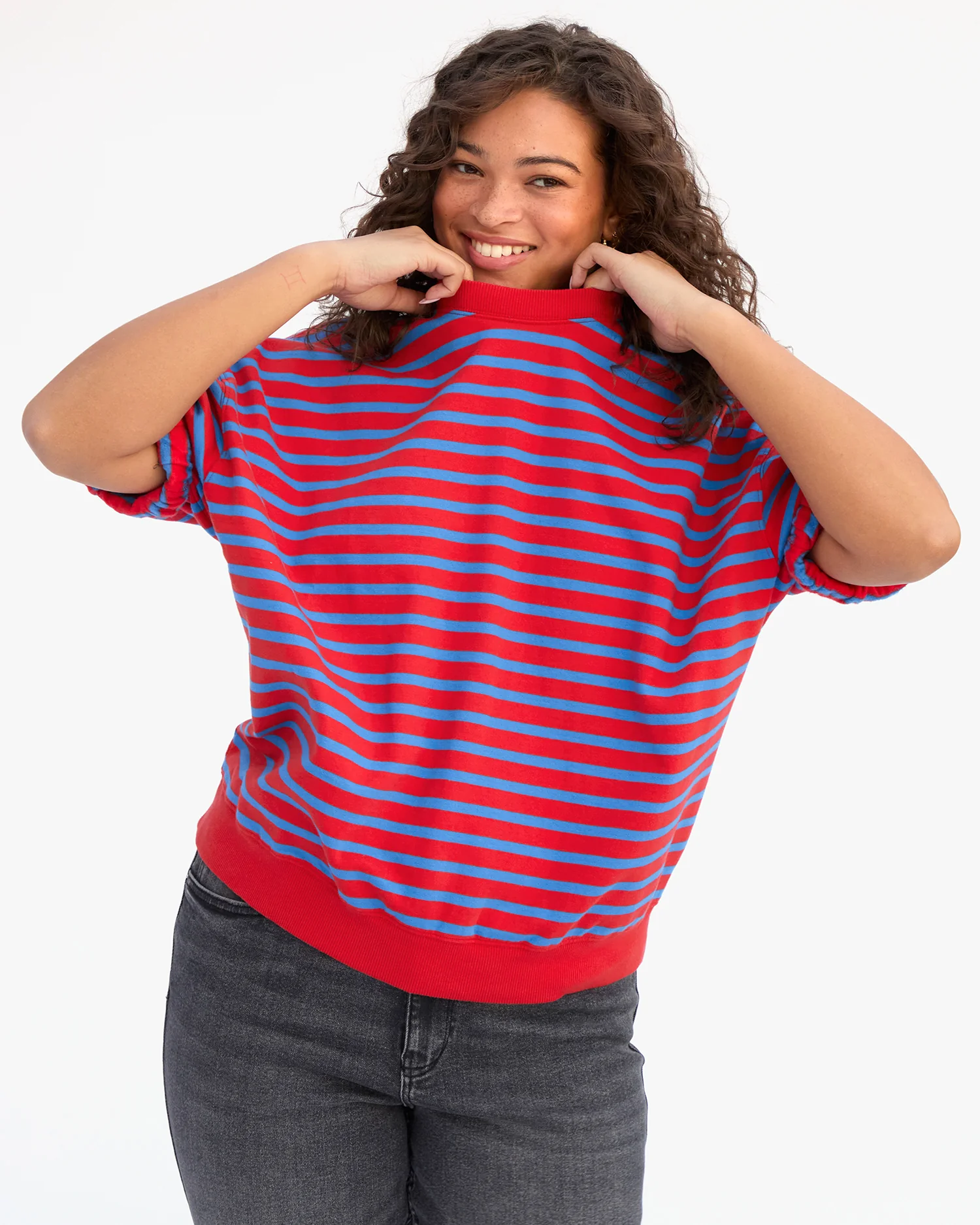 Short Sleeve Oversized Sweatshirt - Image 6